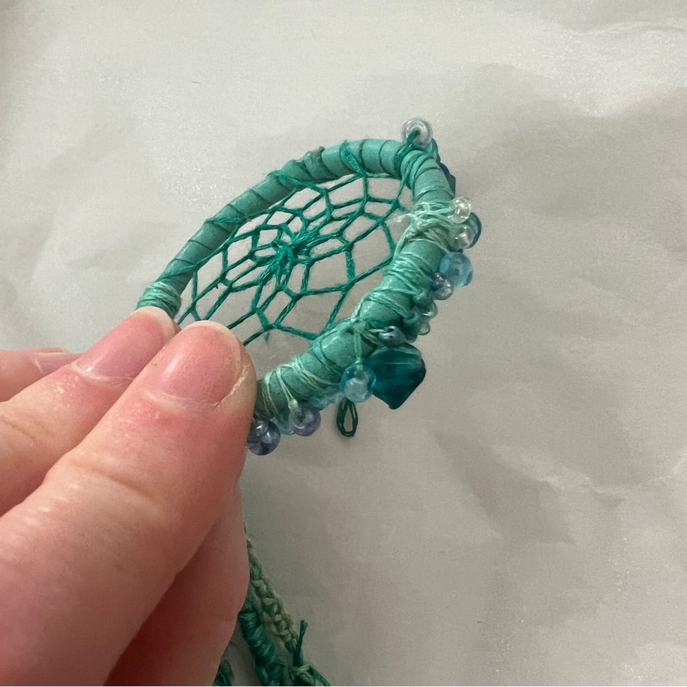 Lil green/blue dreamcatcher - Picture 9 of 10